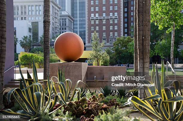 pershing square in downtown l.a - pershing square stock pictures, royalty-free photos & images