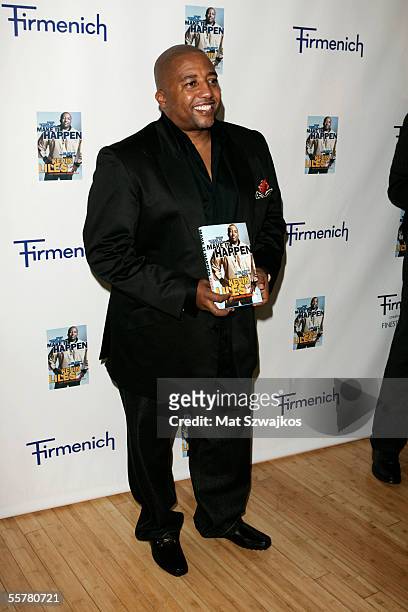 Of Warner Music Group Kevin Liles arrives at his book release party for "Make it Happen: The Hip Hop Generation Guide To Success" at Firmenich on...