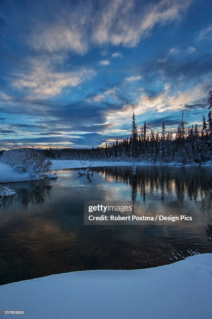 Sunset over mcintyre creek