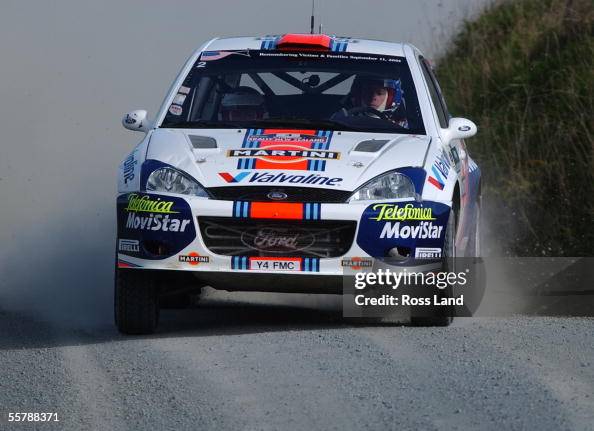 Colin McRae (GB) and codriver Nick Grist power the Colin McRae (GB) and codriver Nick Grist power the