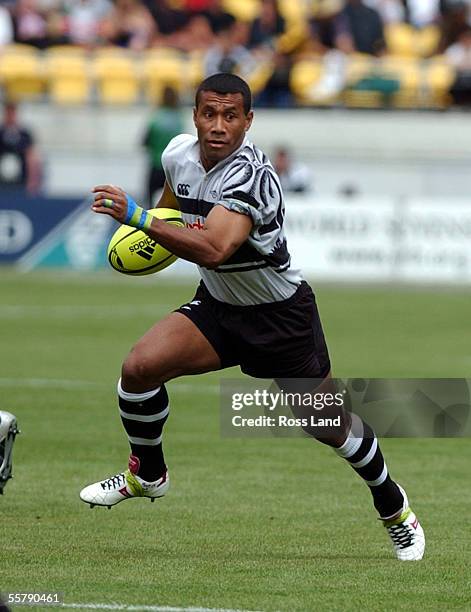 Fijian sevens veteran Waisale Serevi in action against Canada during round one pool play at the international sevens tournament at WestpacTrust...