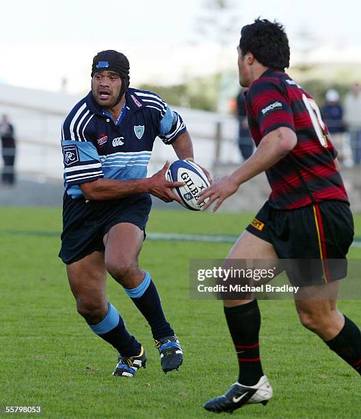 Northlands Norm Berryman takes the ball forward during the NPC rugby match between Canterbury and Northland played at ITM Stadium, Saturday....