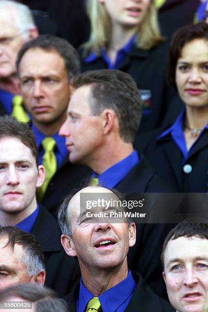 New Zealand athlete Tom Schnackenberg awaits to have his photo taken outside the NSW Parliament before a reception held prior to the start of the...