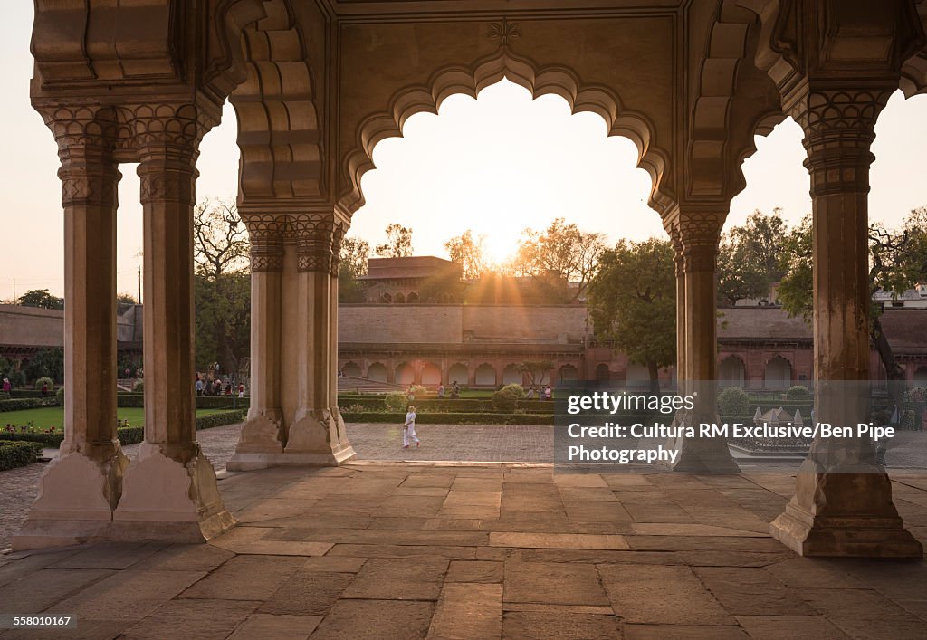 Arches at Agra Fort, Agra, Uttar Pradesh, India