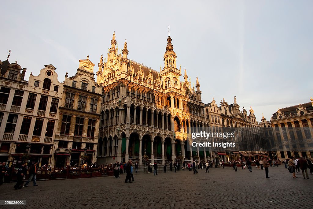 The Maison du Roi (Kings House), built in the 1870s, houses the Musée de la Ville de Bruxelles on the Grand Place, Brussels, Belgium