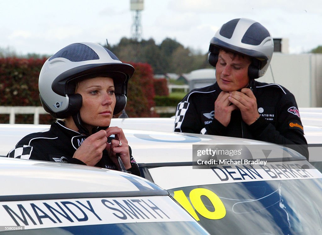 Team New Zealand Skipper Dean Barker (R) and partn