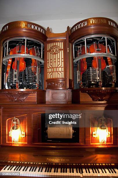 Hupfeld Phonoliszt Violina With 6 Violins On Display At Siegfried's Mechanical Music Cabinet At Rudesheim In Hessen, Germany