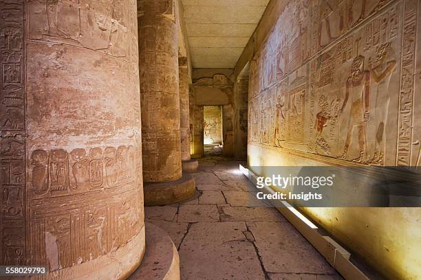 Inner Hypostyle Hall Of The Temple Of Seti I, Abydos, Sohag, Egypt