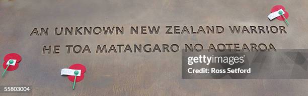 The tomb to the unknown warrior, National War Memorial, Wellington, New Zealand, Friday, November 12, 2004.