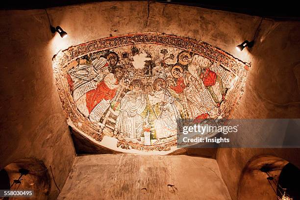 Fresco Of The Annunciation, Enriched By The Presence Of Moses, Isaiah, Ezekiel And Daniel In The Church Of The Holy Virgin In The Monastery Of The...