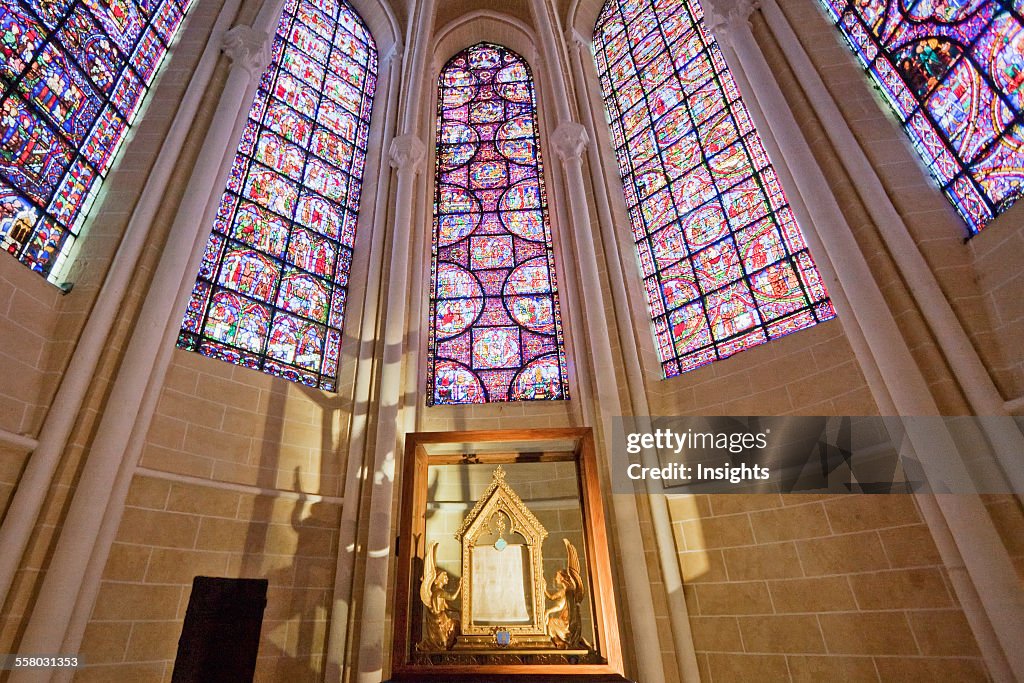 Reliquary For The Virgin Mary's Cloak In Chartres Cathedral, Chartres, France