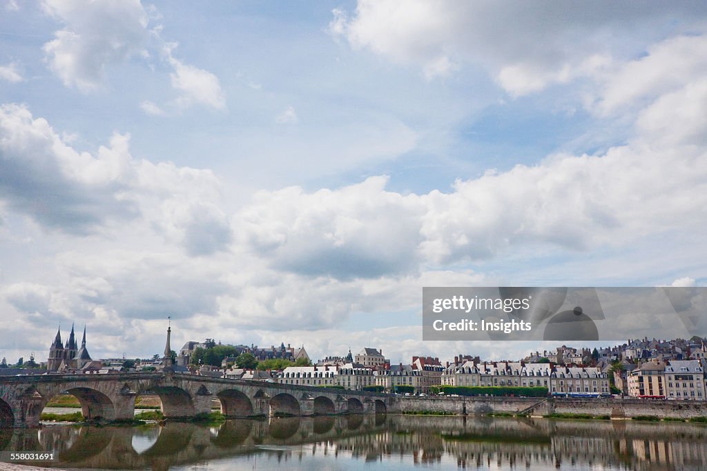 Bridge Over The Loire River, Blois, France