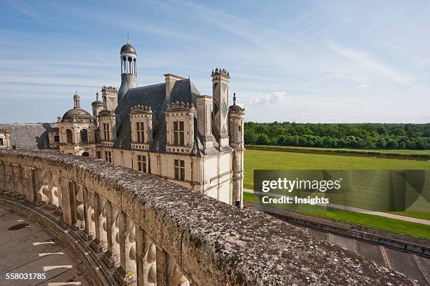 View Of The Park From The Terrace Of The Chateau De Chambord, France