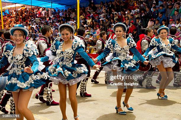 Caporales Dancers In The Procession Of The Carnaval De Oruro, Oruro, Bolivia