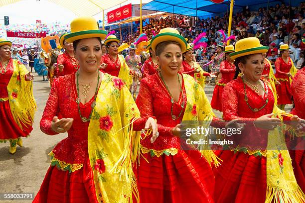 Morenada Dancers In The Procession Of The Carnaval De Oruro, Oruro, Bolivia