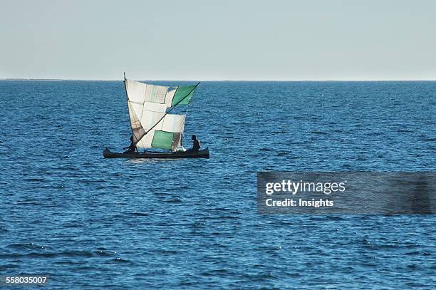 Sail Boat In The Mozambique Channel Near Ifaty, Toliara Province, Madagascar