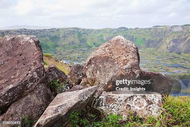 Orongo Rocks 42 Orongo Ceremonial Village Stock Photos, High-Res Pictures, and ...