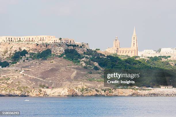Church And Harbour, Mgarr, Gozo Island, Malta
