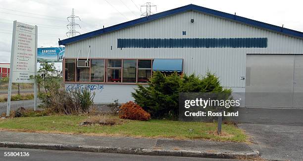 The commercial property in Hill street Onehunga, Auckland where Quing Zhao was found under a bush Tuesday March08 after being released following her...