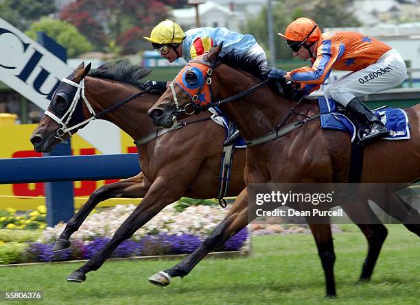 Belle Femme, Jockey Peter Johnson wins the Graeme Thomson Antique and Estate Jewellery 1600m, second was Tanor Manor, Jockey Opie Bosson during the...