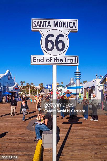 santa monica pier, california - santa monica pier stock-fotos und bilder