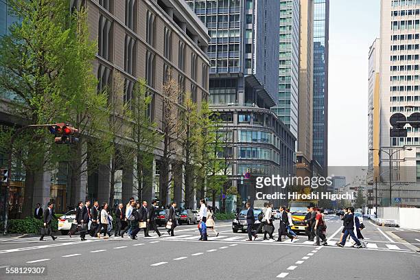 tokyo, marunouchi business district - marunouchi stock pictures, royalty-free photos & images