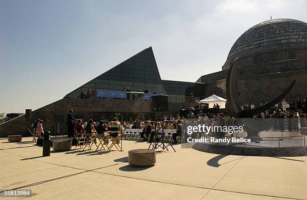 General view of a press conference officially announcing that the Chicago Sky will be the name of the WNBA team in Chicago on September 20, 2005 at...