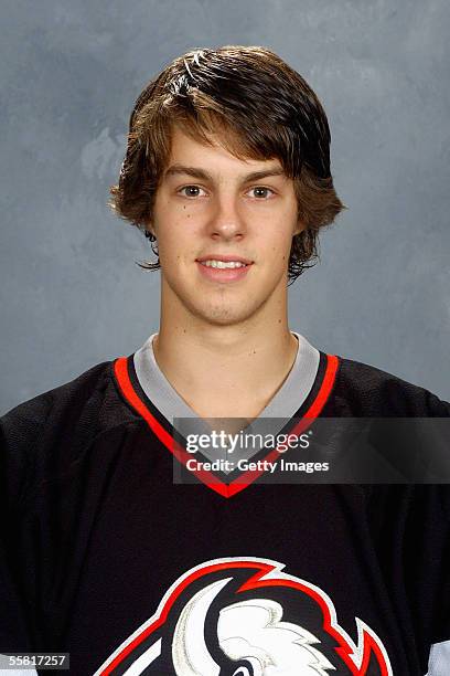 Marc-Andre Gragnani of the Buffalo Sabres poses for a portrait at HSBC Arena on September 12,2005 in Buffalo,New York.