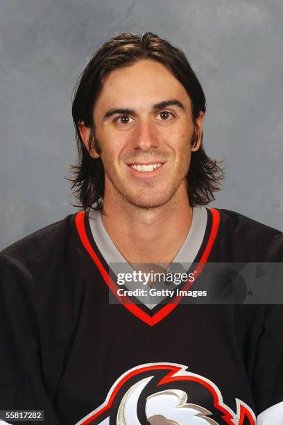 Ryan Miller of the Buffalo Sabres poses for a portrait at HSBC Arena on September 12,2005 in Buffalo,New York.