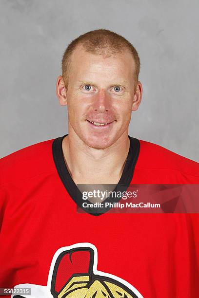 Daniel Alfredsson of the Ottawa Senators poses for a portrait at Corel Centre on September 13, 2005 in Ottawa, Ontario, Canada .