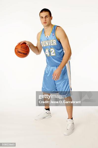 Linas Kleiza of the Denver Nuggets poses for a photo during his NBA