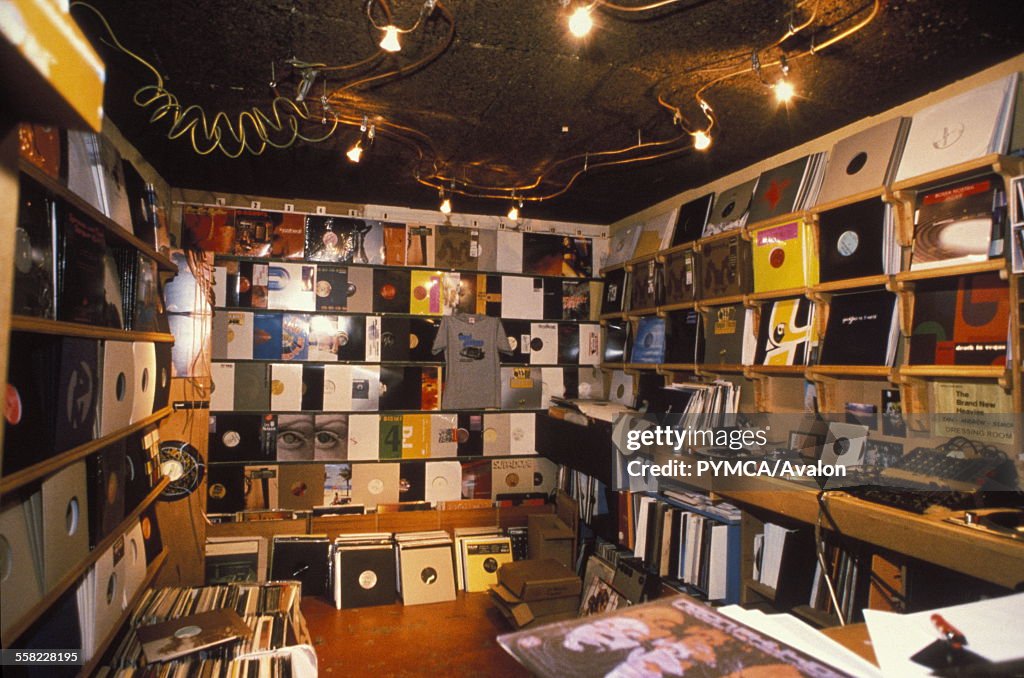 Vinyl Junkie record store, London, UK, 1990s.