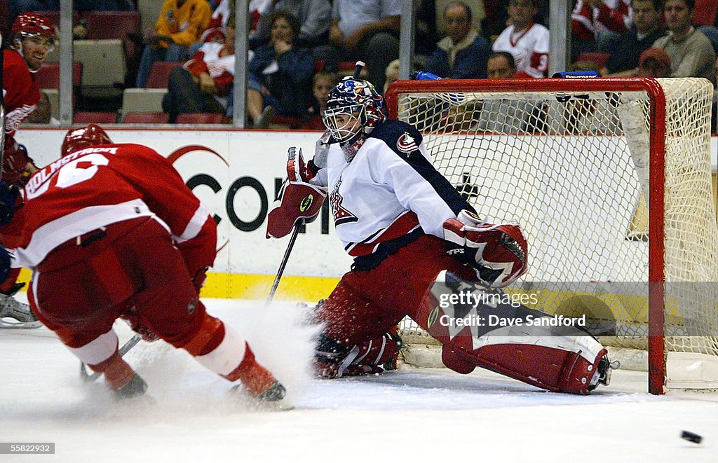 Columbus Blue Jackets v Detroit Red Wings