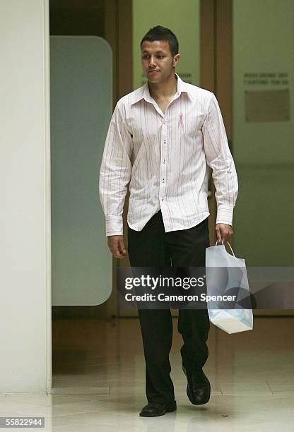 Tigers Captain Scott Prince leaves the NRL Grand Final Breakfast at the Westin Hotel September 29, 2005 in Sydney, Australia.