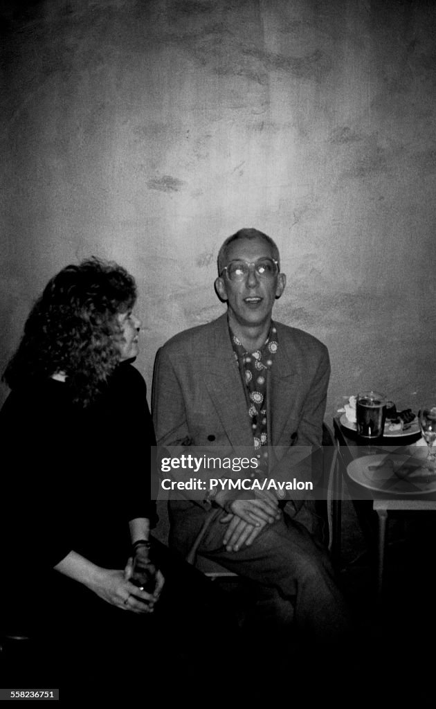 Rob Gretton, manager of New Order in Dry bar, Manchester 1990s