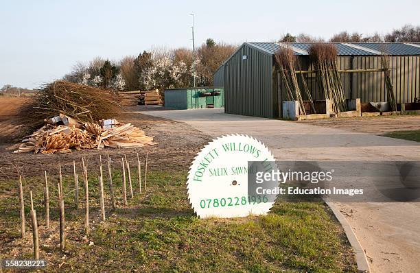 Foskett Willows Ltd, Salix Sawmill, Bromeswell, Suffolk, England