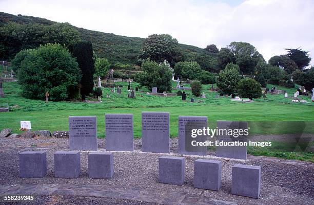 Memorial graveyard mass graves for the Irish Potato famine, Abbeystrewry Cemetery, Ireland