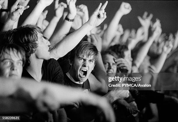 Rock gig crowds, Australia 2000s.