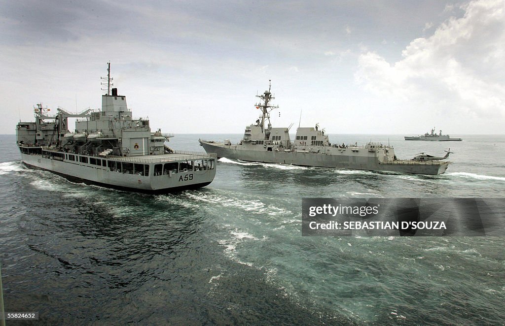 Indian Naval tankers 'INS Aditya' 'USS