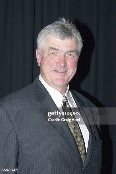 Pat Quinn of the Toronto Maple Leafs poses for a portrait at Air Canada Centre on September 12,2005 in Toronto, Ontario, Canada.