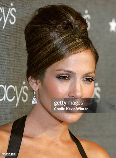 Actress Jennifer Lopez arrives at the 2005 Macy's Passport Gala held at Barker Hanger on September 29, 2005 in Santa Monica, California.