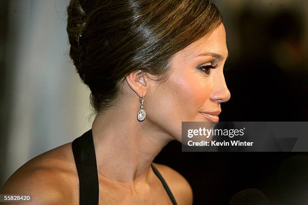 Actress Jennifer Lopez arrives at the 2005 Macy's Passport Gala held at Barker Hanger on September 29, 2005 in Santa Monica, California.