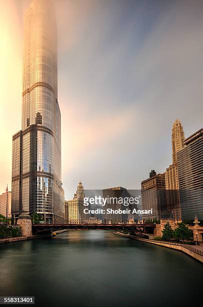 modern skyscrapers in downtown chicago - minnesota skyline stock pictures, royalty-free photos & images