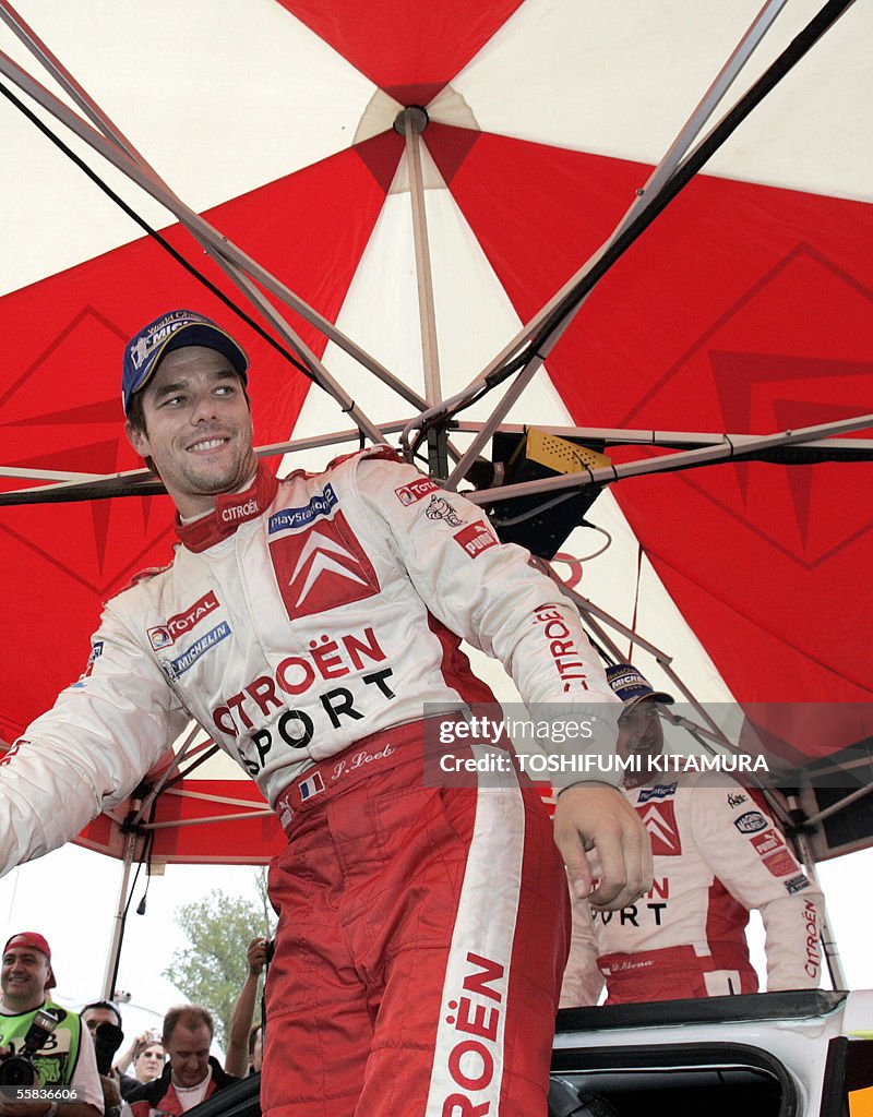 French rally driver Sebastien Loeb and his co-driver Daniel Elena of ...