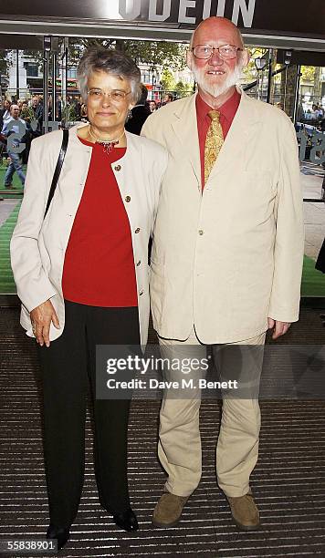 Nicholas Smith and partner arrive at the UK Charity premiere of animated film "Wallace & Gromit: The Curse Of The Were-Rabbit" at the Odeon West End...