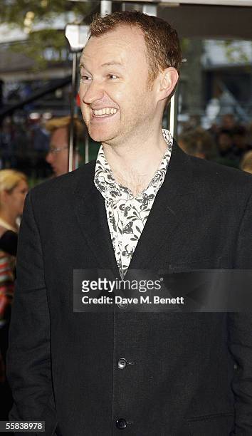 Mark Gatiss arrives at the UK Charity premiere of animated film "Wallace & Gromit: The Curse Of The Were-Rabbit" at the Odeon West End on October 2,...