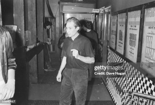 Rolling Stones drummer Charlie Watts at the Marquee Club, London, 7th January 1983.