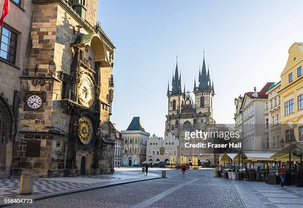 old town square, prague - prague stock pictures, royalty-free photos & images