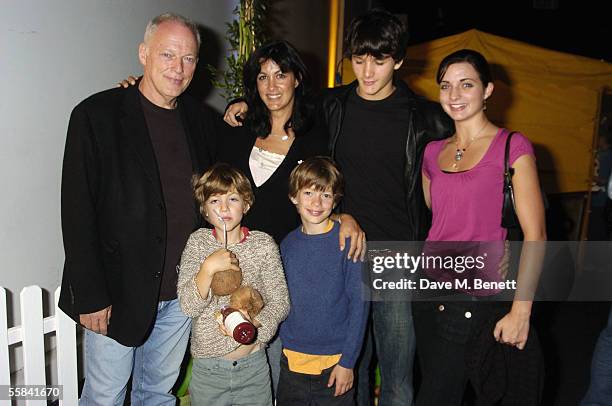 Musician David Gilmour of Pink Floyd, wife writer Polly Samson and family attend the aftershow party following the UK Charity premiere of animated...