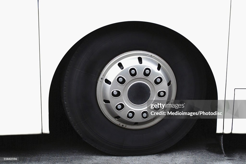 Close-up of a tire